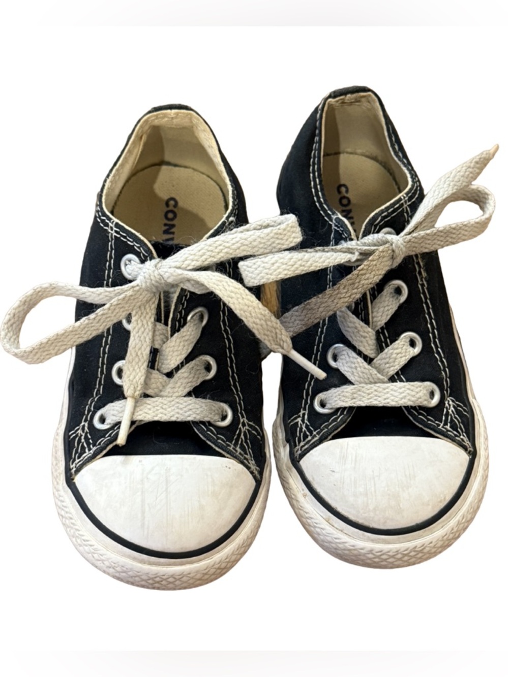Converse Chuck Taylor All Star Low Top Black Toddler Size 8 (8T)